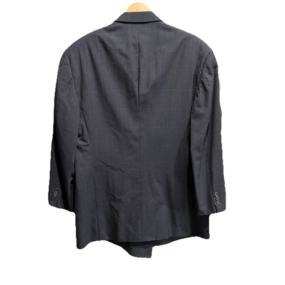 Mani Gray Check 100% Pure Virgin Wool Men's Sports Jacket Blazer Size 46R - Picture 2 of 5
